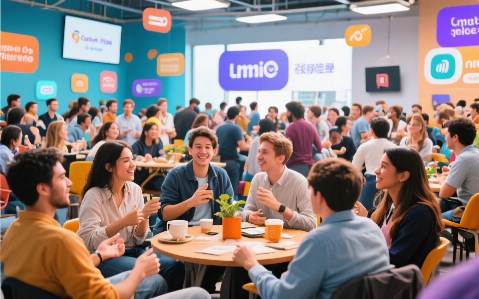 热闹的数字娱乐平台社区,用户互动交流,气氛融洽和谐